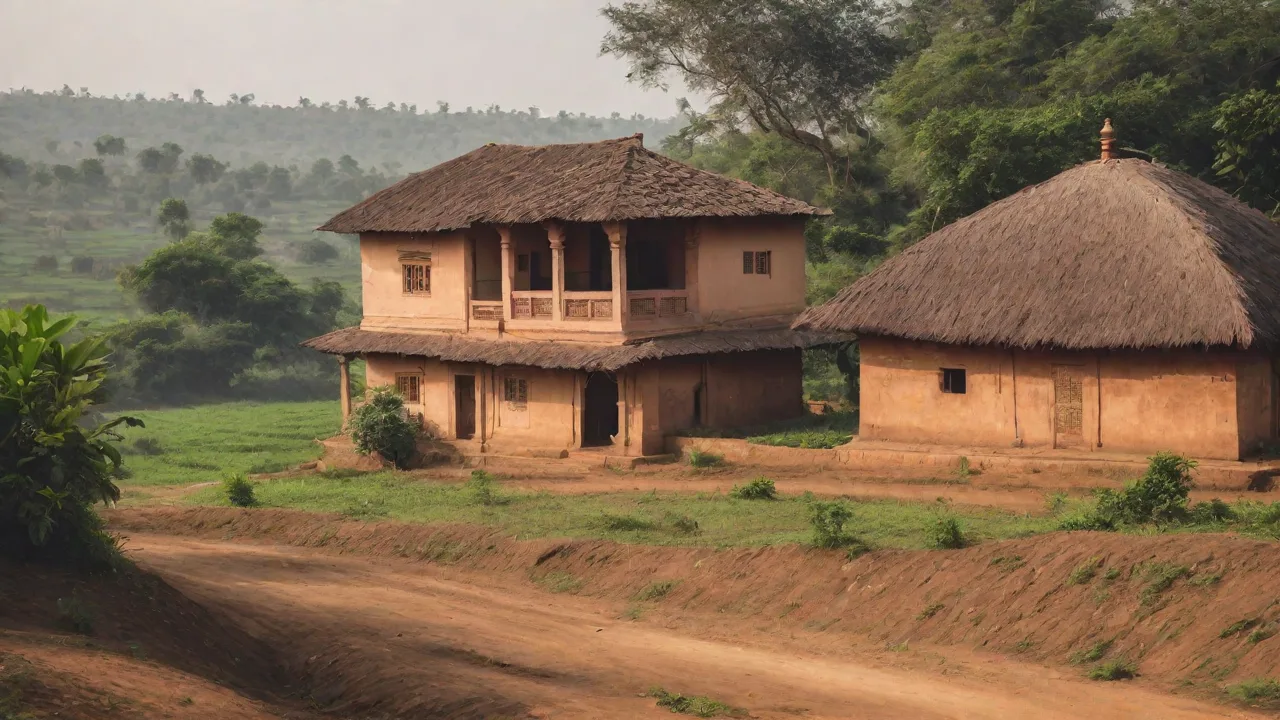 The Use of Local Clay and Straw in Rural Indian Homes