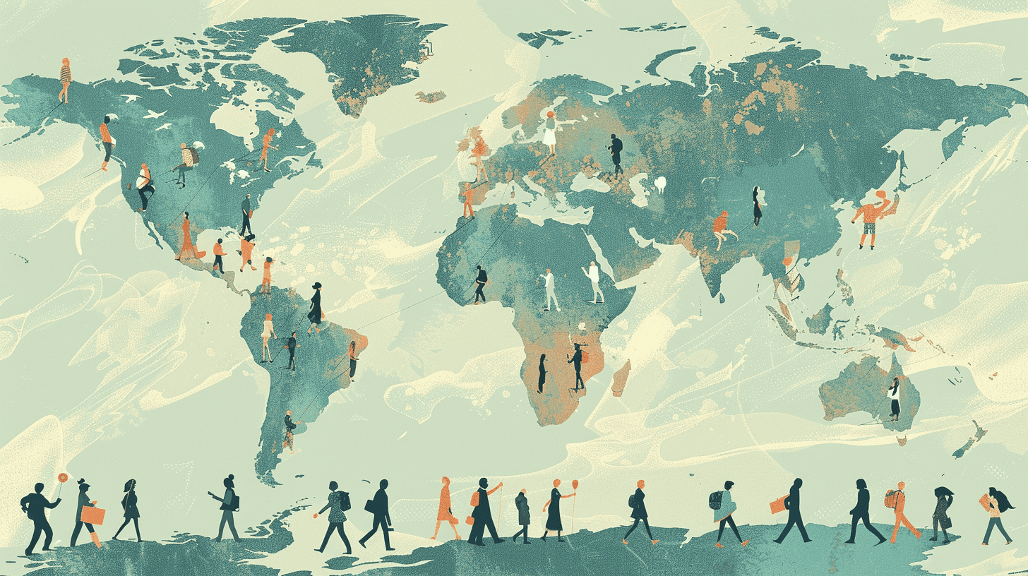Climate Migration and Shifting Population Borders