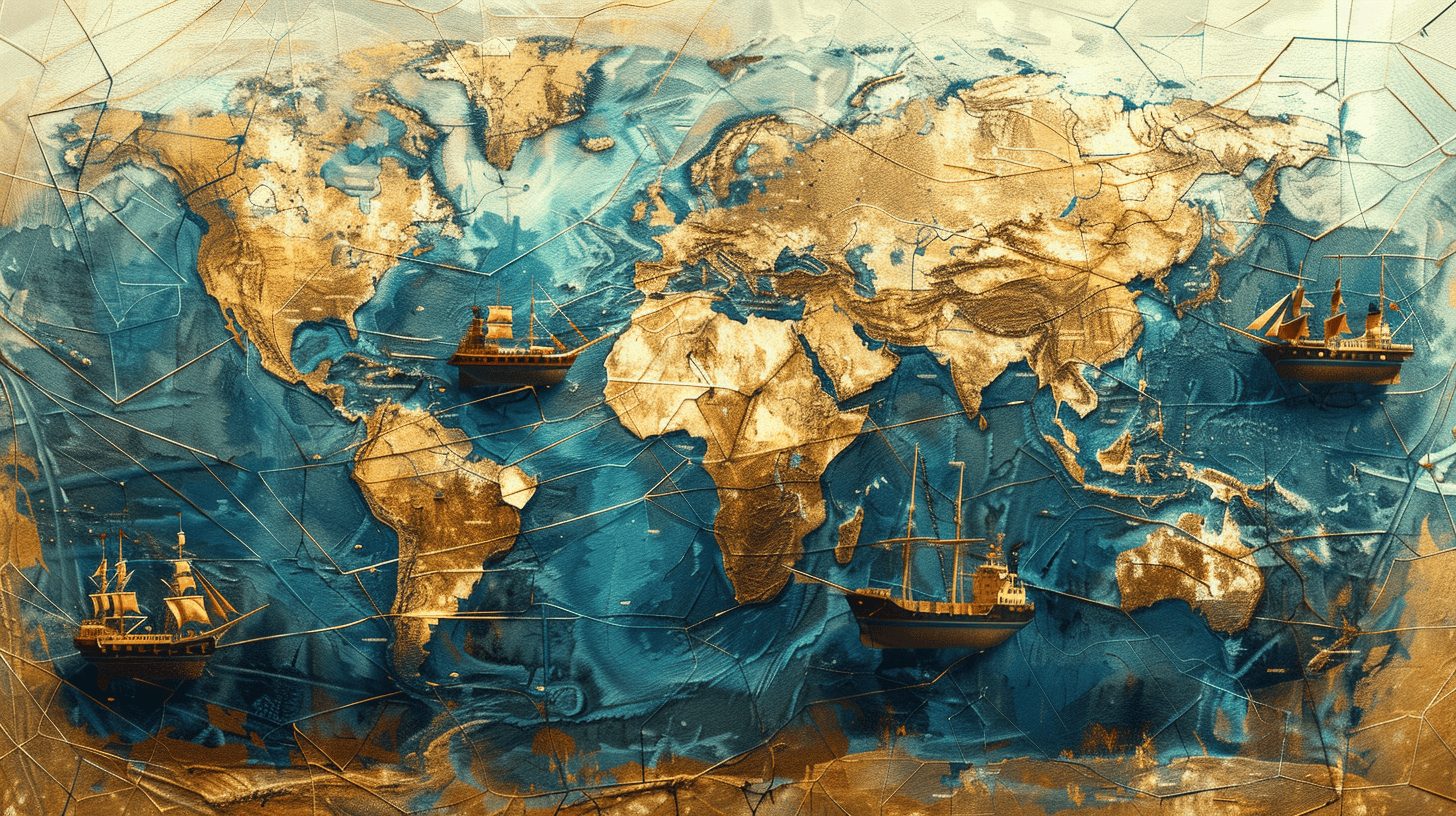 The Geography of Global Trade Routes